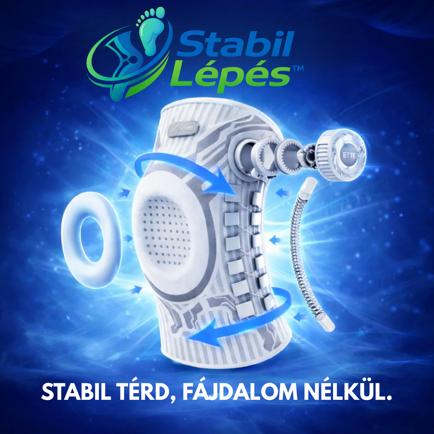 StabilLépés™ – Stabilizáló Térdrögzítő